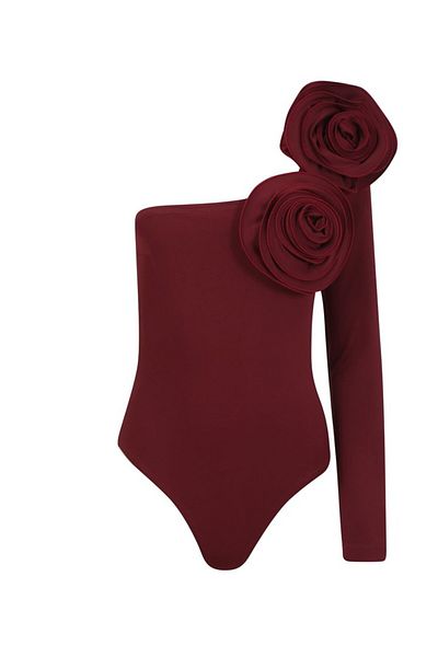 La Sarta Body Elba Rose Detaliat Roșu Claret