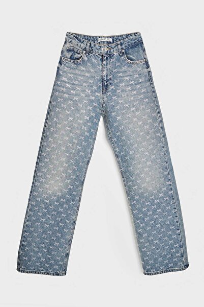 its basic Жіночі джинси кольору T-4S5-32 з яскравою бантиком і камінцями