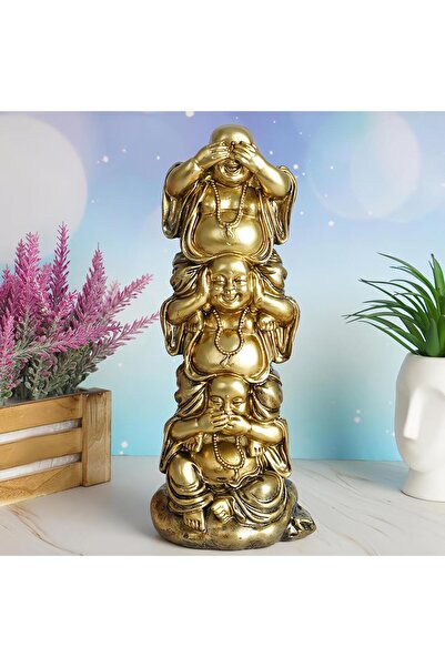 e-life shop Görmedim Duymadım Bilmiyorum Buda Heykeli Biblo Hediyelik Dekorat...