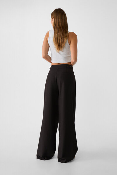 Stradivarius Ekstra geniş paça ayarlanabilir pantolon