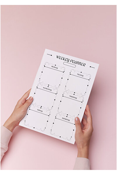 Planner Minimalist Haftalık Planlayıcı - 52 yaprak
