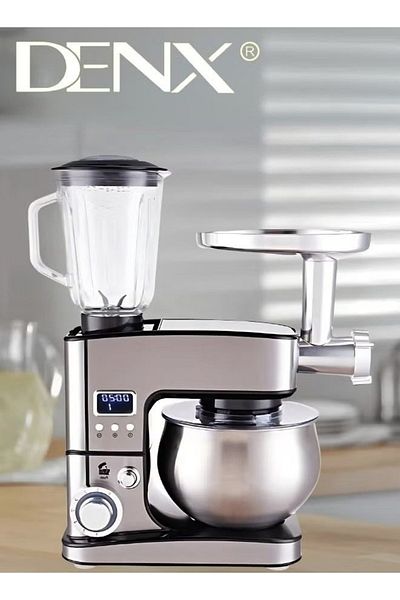 Denx 3 IN 1 Stand Mixer, Tilt Head Multifunctional Electric Mixer with 5 QT Stainless Steel Bowl DX2047