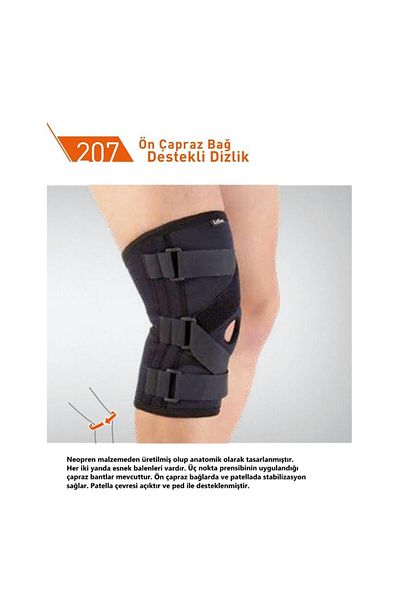 Luxor Front Cross Tie Supported Knee Pad (207/) - Sizeless