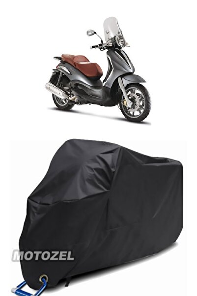 AutoZEL قماش مشمع أسود للدراجات النارية بياجيو بيفرلي 500 أسود مقاوم للماء (م...