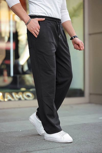ZENİSO BUTİK Diagonal Fabric Double Pleated Baggy Pants
