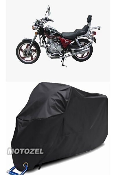 AutoZEL Arora YM 150-A مشمع دراجة نارية أسود مقاوم للماء (متوافق مع القفل)