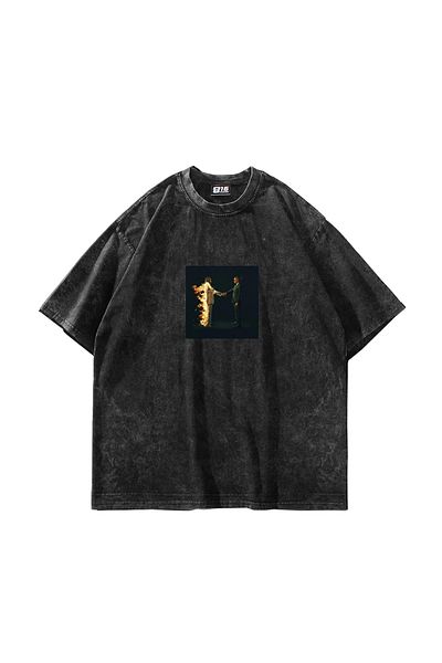 Sekizbiraltı Μαύρο μπλουζάκι με στάμπα Metro Boomin Oversize Unisex Washable