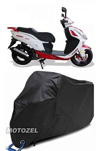 MotoZEL Arora Ar 150 T8-H Joker Lock Compatible Black Motorcycle Tarpaulin Wa...