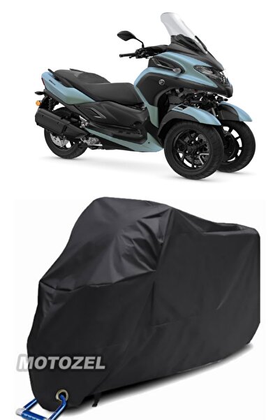 MotoZEL قماش القنب الأسود المتوافق مع قفل Yamaha Tricity 300 مقاوم للماء