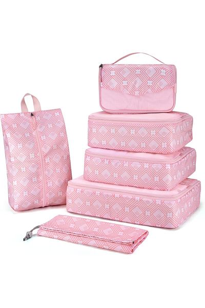 BAGSMART -6 PCS Set Travel Packing Organizers Cubes