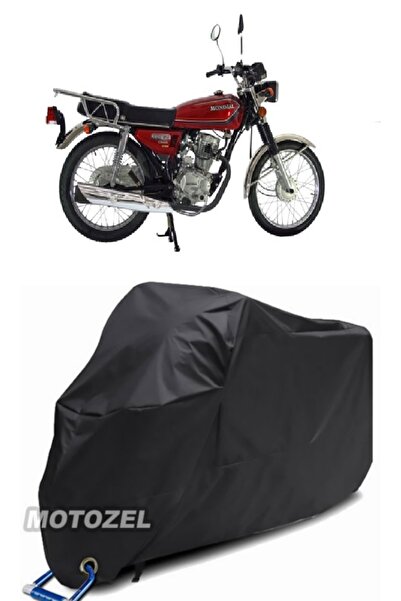 MotoZEL قماش القنب الأسود المتوافق مع القفل الكلاسيكي Mondial 125 MG مقاوم للماء