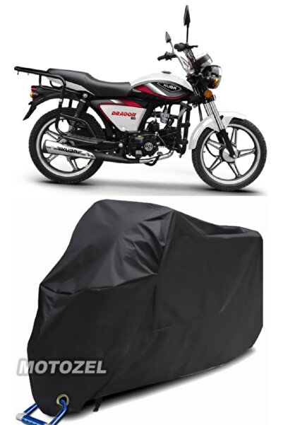 AutoZEL غطاء دراجة نارية أسود من Kuba Dragon 50 مقاوم للماء (متوافق مع القفل)