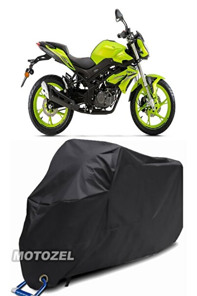 MotoZEL حقيبة خلفية سوداء من Benelli BN 125 مع قماش مشمع للدراجات النارية متو...
