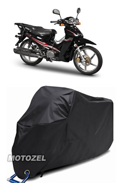 MotoZEL قماش دراجة نارية أسود متوافق مع قفل Motoran Torro LX 100 مقاوم للماء
