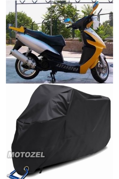MotoZEL قماش القنب الأسود المتوافق مع قفل ASIA AS 150 T 5A مقاوم للماء