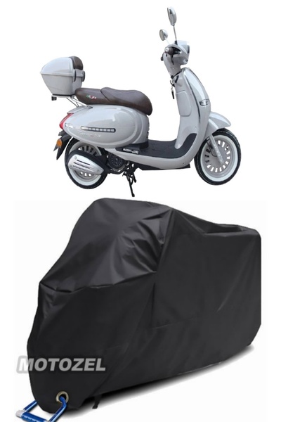 MotoZEL قماش القنب الأسود المتوافق مع قفل كابتشينو AR 50 من Arora مقاوم للماء