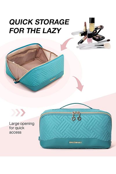 BAGSMART - Travel Makeup Bag