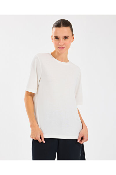 SKECHERS W Lounge Regular Crew Neck T-shirt Γυναικείο μπλουζάκι σε λευκό χρώμα S2510327-102