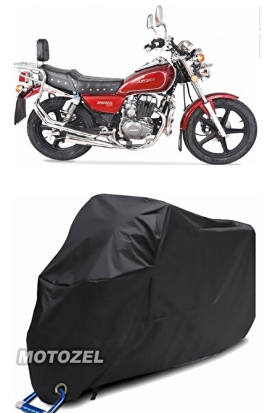 MotoZEL Arora AR 150-A قماش دراجة نارية أسود متوافق مع قفل جاكوار مقاوم للماء