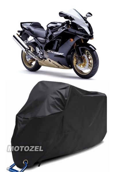 MotoZEL قماش القنب الأسود المتوافق مع قفل Kawasaki ZX-12 R مقاوم للماء