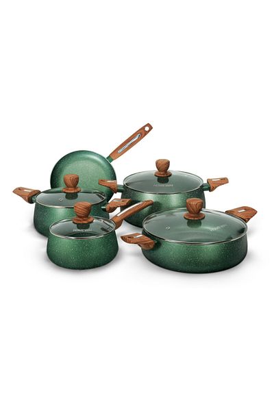 CLIKON Homeway 9-Piece Marble Cookware Set – Non-Stick