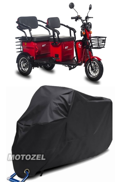 AutoZEL Stmax Elit 940 أسود للدراجات النارية مقاوم للماء (متوافق مع القفل)