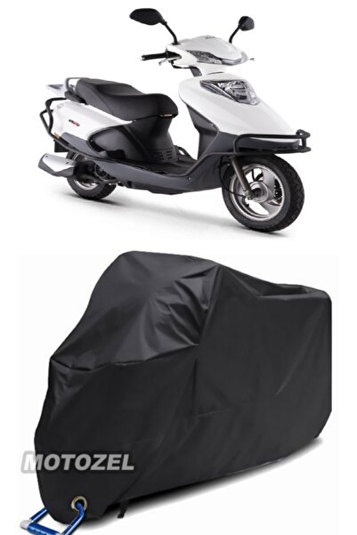 AutoZEL غطاء دراجة نارية أسود من Kuba City Go مقاوم للماء (متوافق مع القفل)