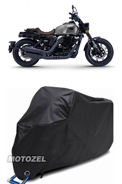 MotoZEL قماش القنب الأسود المتوافق مع قفل Rks K-Light 202 مقاوم للماء