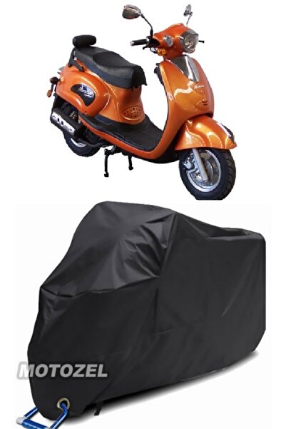 MotoZEL قماش القنب الأسود المتوافق مع قفل Mondial 125 KV مقاوم للماء