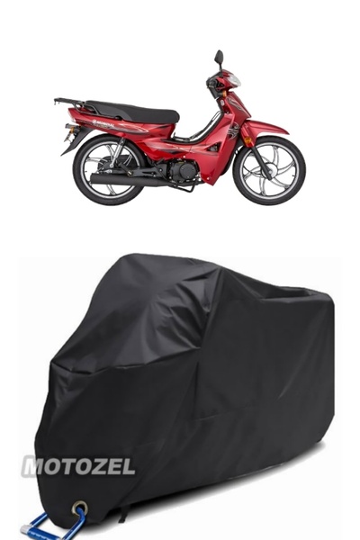 MotoZEL قماش مشمع أسود للدراجات النارية من مونديال 50 SFC متوافق مع القفل الأ...