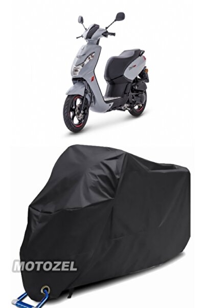 AutoZEL بيجو كيسبي 50 غطاء دراجة نارية أسود مقاوم للماء (متوافق مع القفل)