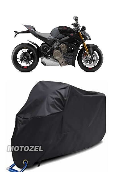 MotoZEL قماش القنب الأسود المتوافق مع قفل Ducati Streetfighter V4 S مقاوم للماء