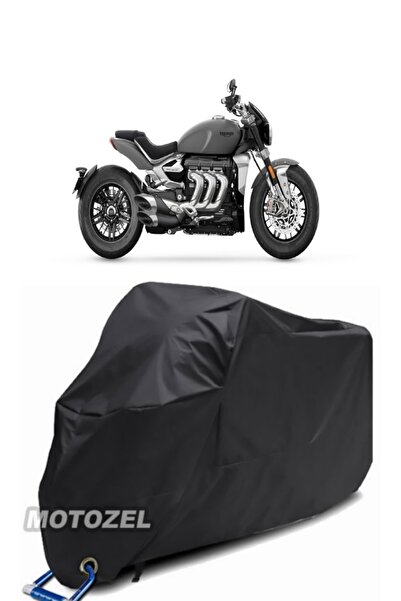 AutoZEL تريومف روكيت 3 R قماش مشمع أسود للدراجات النارية مقاوم للماء (متوافق ...