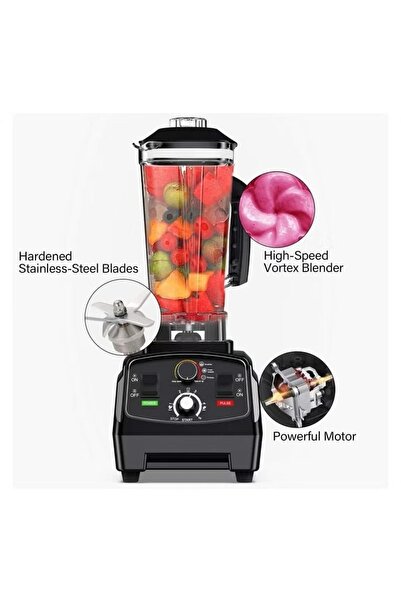 Denx Professional  Blender - 1800W Motor Blends Smoothly - 2L Glass Jar  DX1783