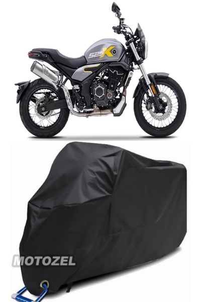 MotoZEL قماش القنب الأسود المتوافق مع قفل Voge 525 ACX مقاوم للماء