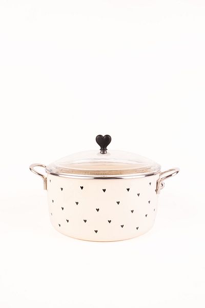 EMAYlab Black Cupid Enamel Fryer/Frying Pot