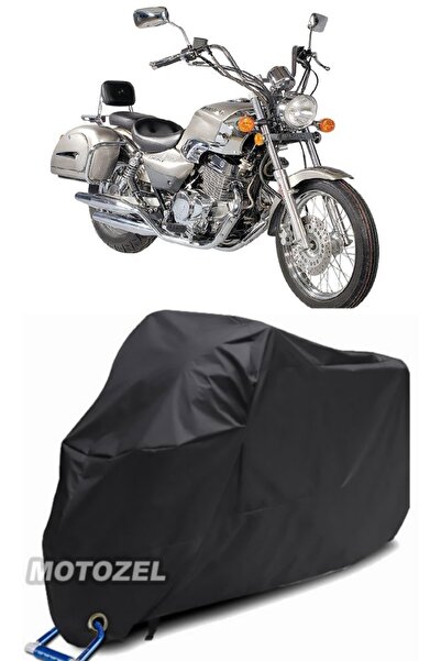 MotoZEL قماش القنب الأسود المتوافق مع قفل Mondial 250 MCT مقاوم للماء