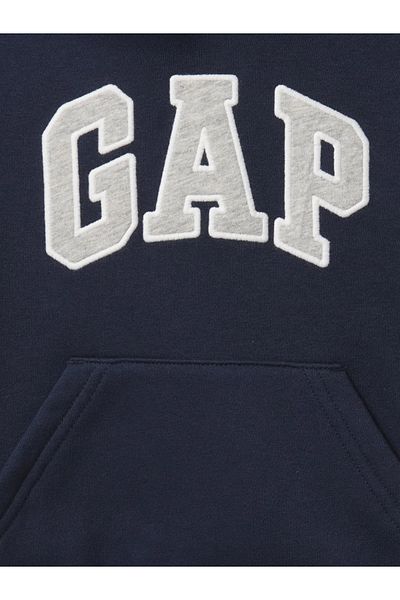 GAP Baby Boy Gap Logo Relaxed Terry Fabric Sweatshirt Navy Blue
