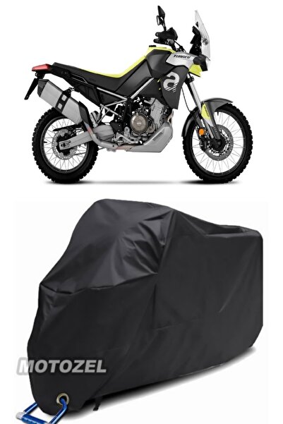 MotoZEL قفل أبريليا طوارق متوافق مع القماش المشمع الأسود للدراجات النارية مقا...