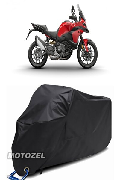 MotoZEL قماش القنب الأسود المتوافق مع قفل Ducati Multistrada V2 S مقاوم للماء