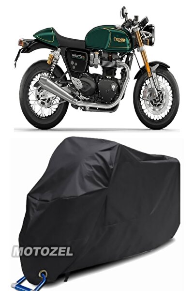 MotoZEL قماش القنب الأسود المتوافق مع قفل Triumph Thruxton 900 مقاوم للماء