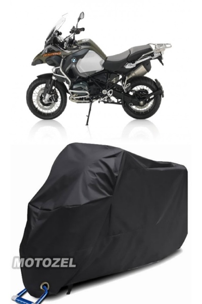AutoZEL Bmw R 1200 GS أسود دراجة نارية قماش مقاوم للماء (متوافق مع القفل)