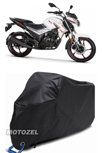 MotoZEL قماش القنب الأسود المتوافق مع قفل Rks TNT 125 Pro مقاوم للماء