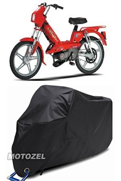 AutoZEL بيجو نينجا 103 غطاء دراجة نارية أسود مقاوم للماء (متوافق مع القفل)