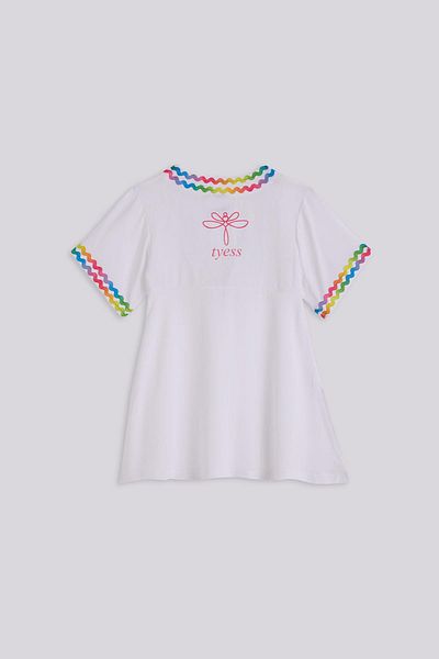 Tyess Bg Store Girl's White Pareo