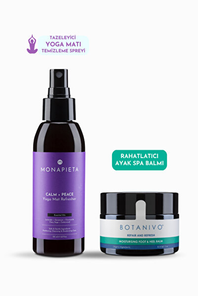 Monapieta Yoga Namaste Seti | Yoga Matı Temizleme ve Aura Spreyi & Rahatlatıc...