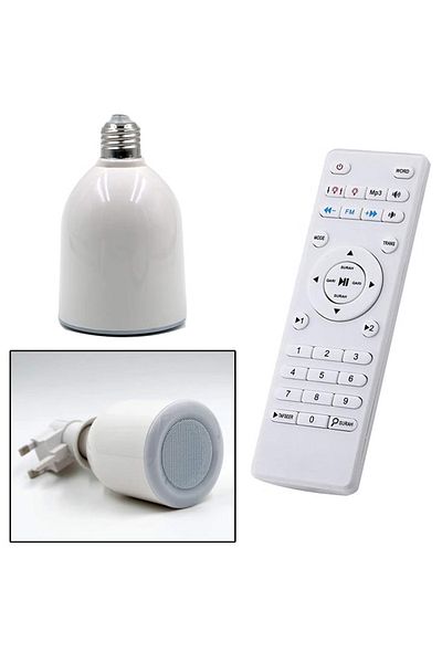 Primo Plus مصباح قرآن LED مع مكبر صوت أبيض