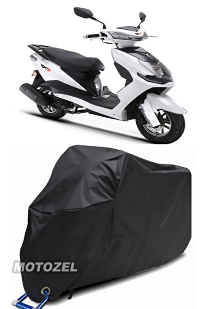 MotoZEL قماش القنب الأسود المتوافق مع قفل Rks Pesaro 125 مقاوم للماء