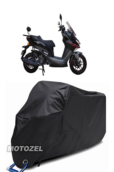 MotoZEL Motolux Mtx 125 Lock Compatible Black Motorcycle Tarpaulin Waterproof