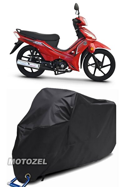 AutoZEL Kuba Ege 100 غطاء دراجة نارية أسود مقاوم للماء (متوافق مع القفل)